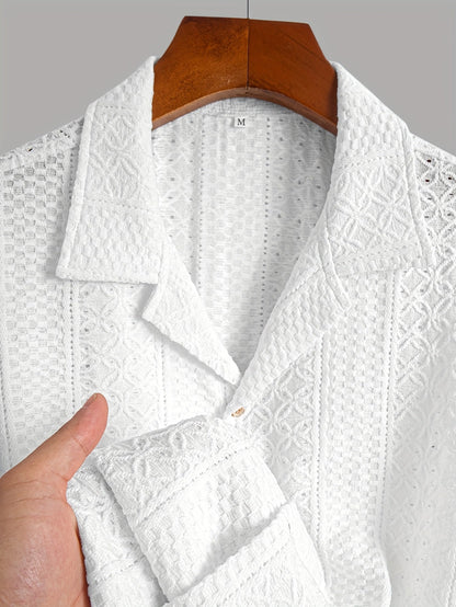 Nikolaos – Jacquard Geometric Breeze Πουκάμισο