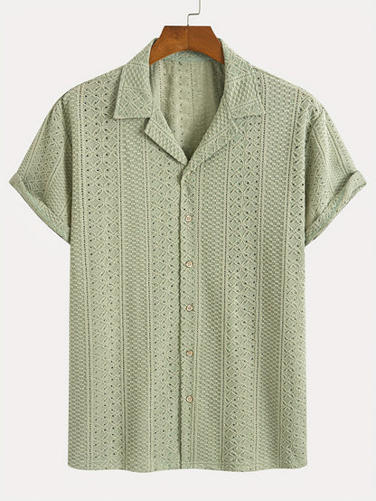 Nikolaos – Jacquard Geometric Breeze Πουκάμισο