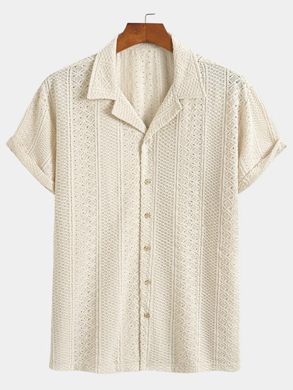 Nikolaos – Jacquard Geometric Breeze Πουκάμισο