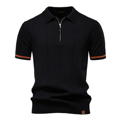 Dimitrios – Premium Cotton Quarter-Zip Polo
