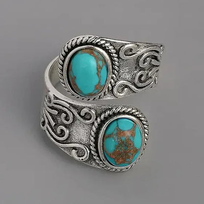 Inel Elegant Vintage Turcoaz