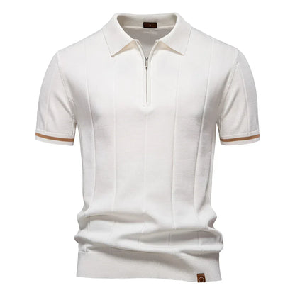 Dimitrios – Premium Cotton Quarter-Zip Polo
