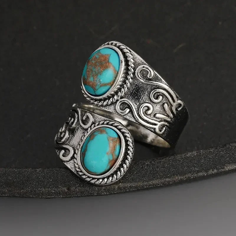 Inel Elegant Vintage Turcoaz