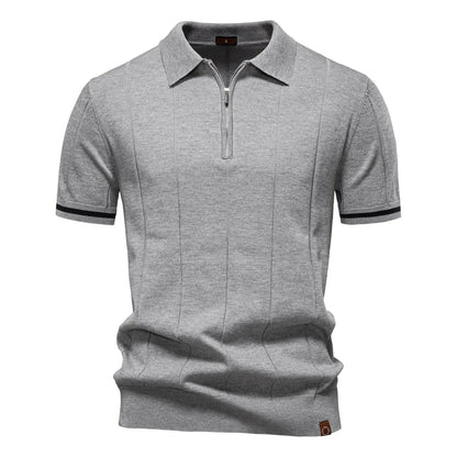 Dimitrios – Premium Cotton Quarter-Zip Polo