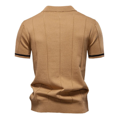 Dimitrios – Premium Cotton Quarter-Zip Polo