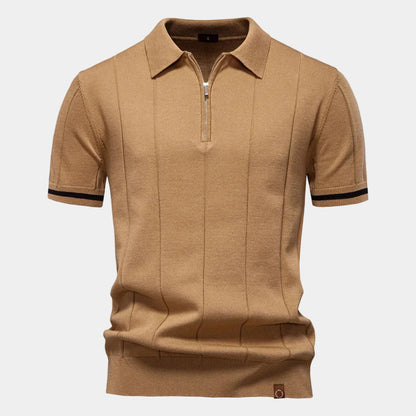 Dimitrios – Premium Cotton Quarter-Zip Polo
