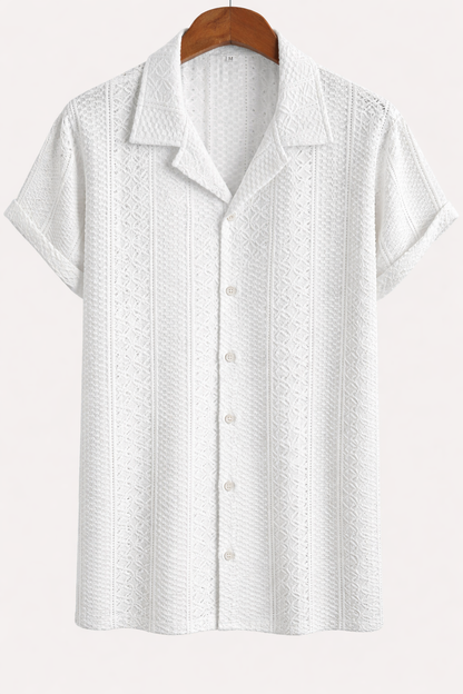 Nikolaos – Jacquard Geometric Breeze Πουκάμισο