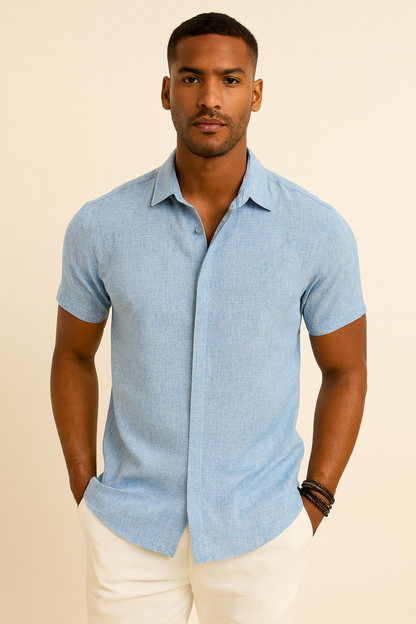Philippos – Classic Linen Essential Πουκάμισο